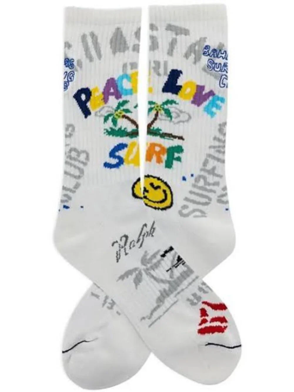 Polo Ralph Lauren Peace Love Surf Crew Socks